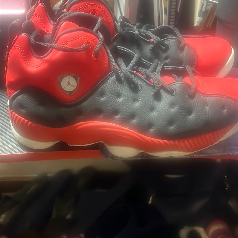 Jordan Red and Black Sneakers Performance Design